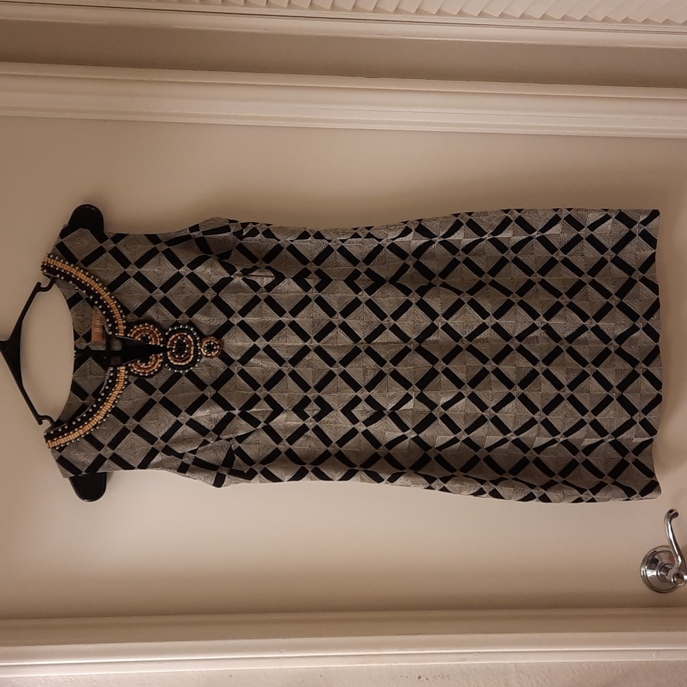 Ellen Tracy Beaded Dress
